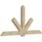 Ekena Millwork Kennewick Rough Sawn Timber Gable Bracket, Douglas Fir, 96"W x 48"H x 4"D x 6"F, 12/12 Pitch GBW096X48X0406KEN00RDF - alternate 2